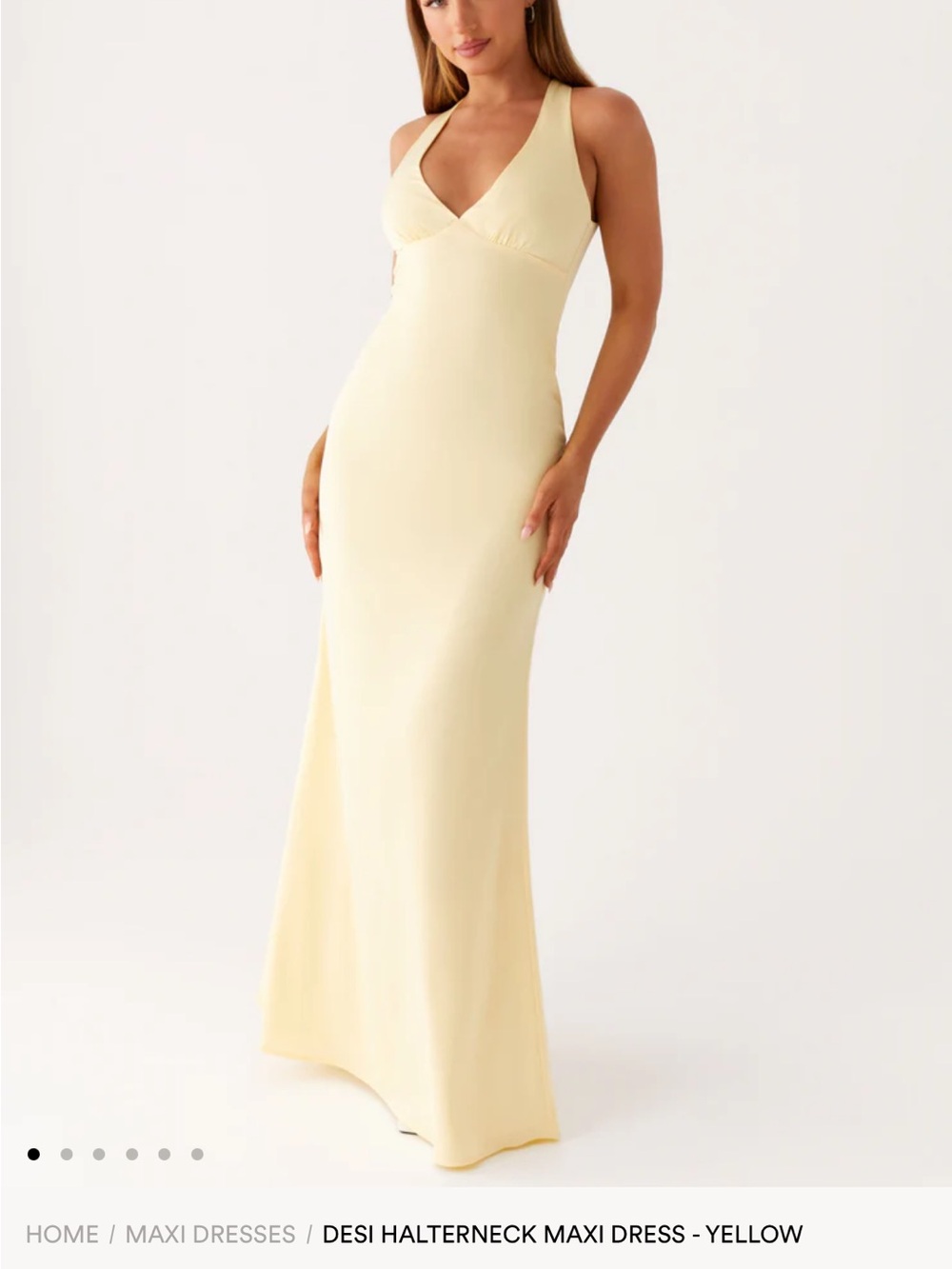 Desi Halterneck Maxi Dress